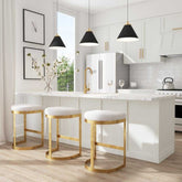 IVANNA COUNTER STOOL, GOLD - Hedi's Furniture